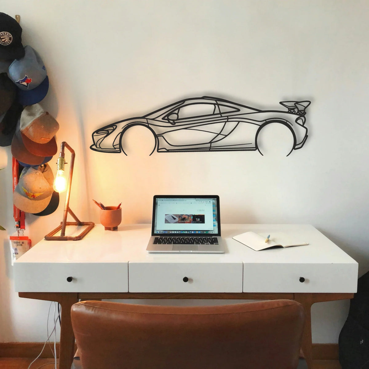 Mclaren P1 Classic Silhouette Metal Wall Art - Tinvibe
