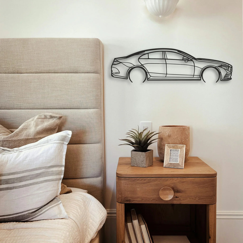 Mercedes CLS Classic Silhouette Metal Wall Art - Tinvibe