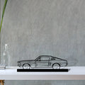 mustang-gt-fastback-390s Silhouette Metal Art Stand - Tinvibe