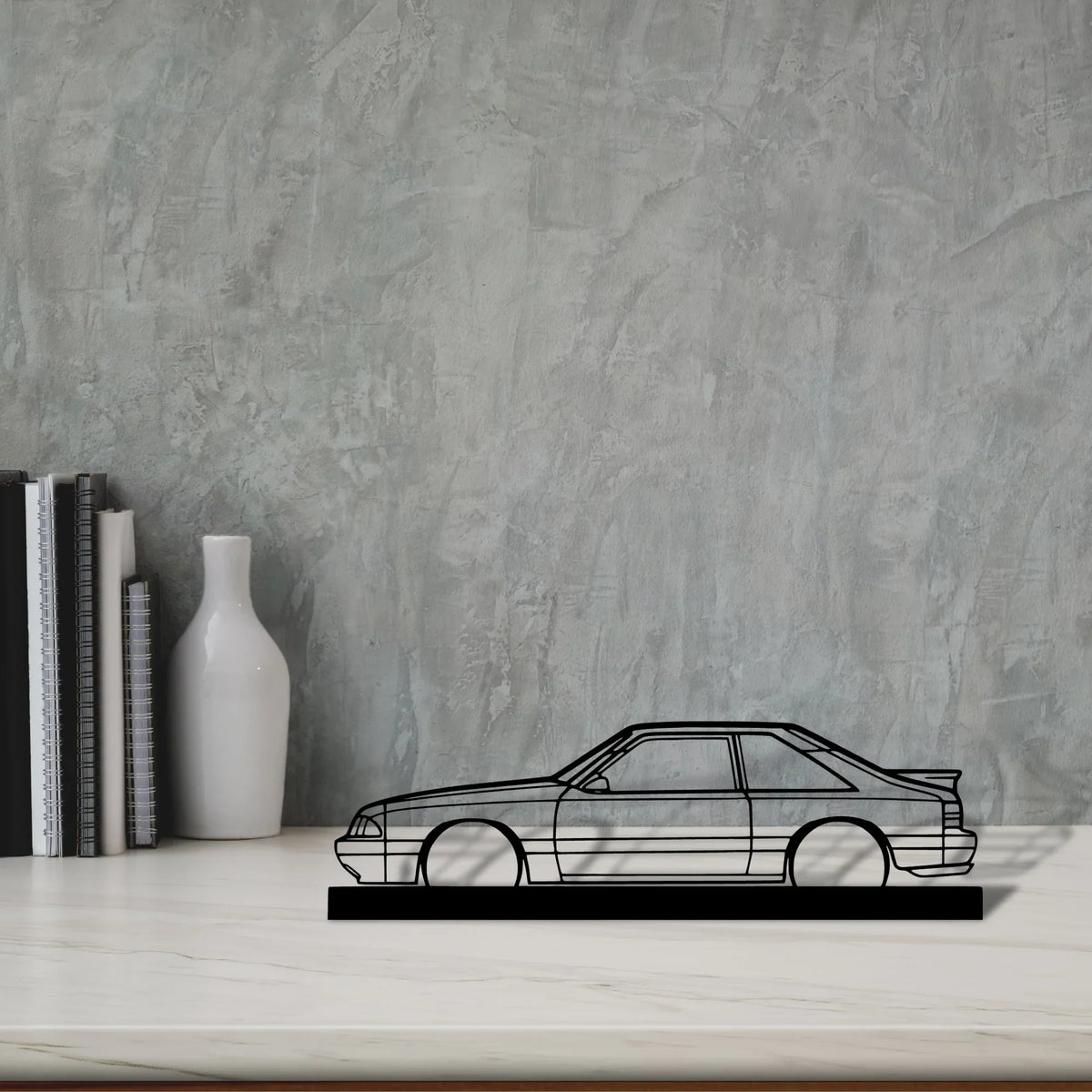 mustang-lx-2 Silhouette Metal Art Stand - Tinvibe
