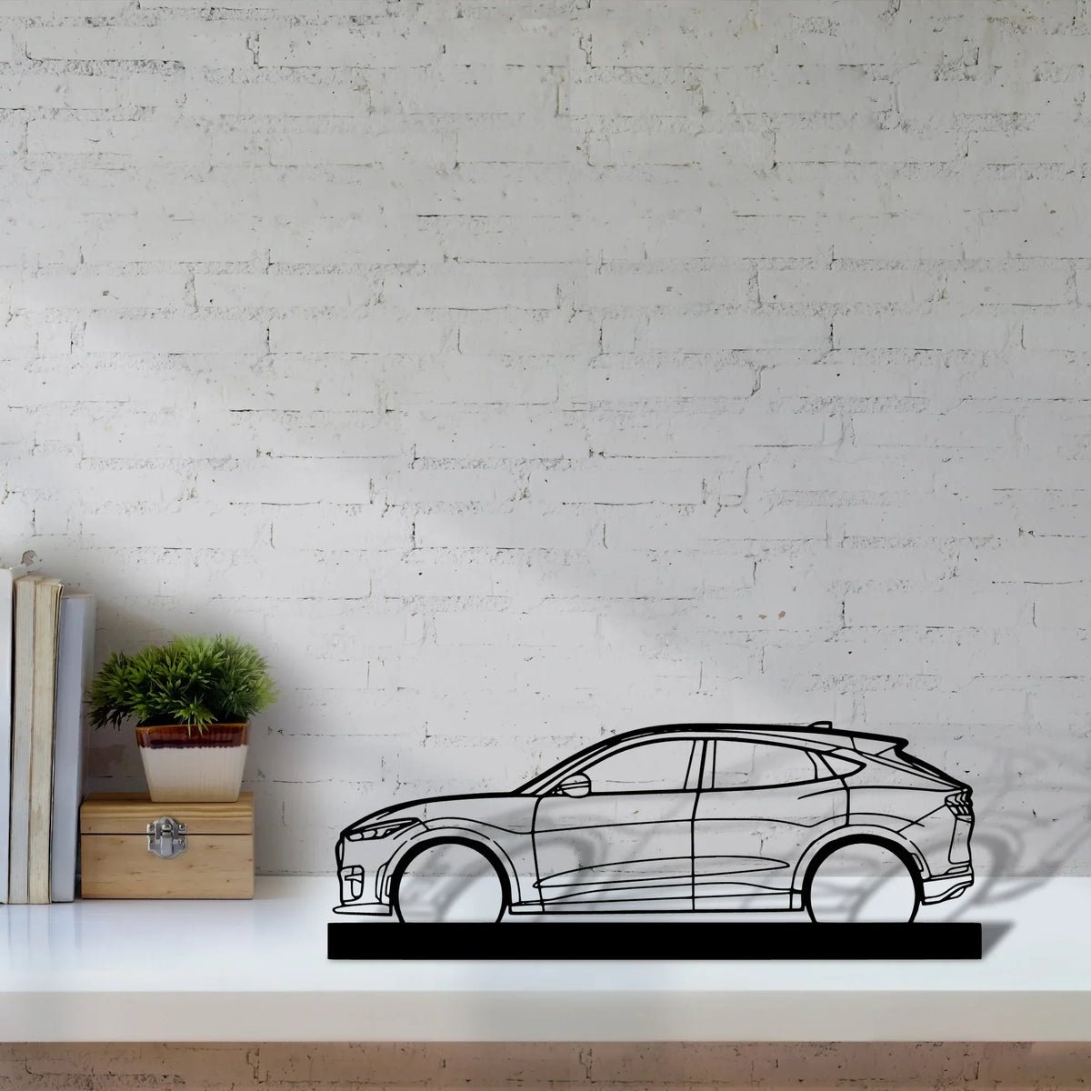 mustang-mach-e-gt Silhouette Metal Art Stand - Tinvibe