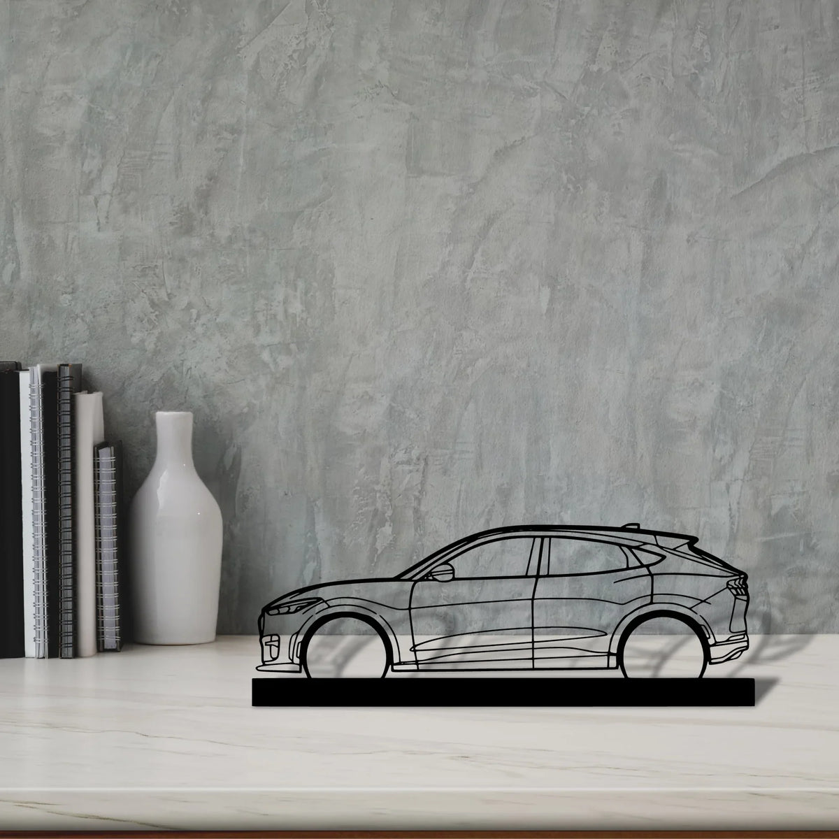 mustang-mach-e-gt Silhouette Metal Art Stand - Tinvibe