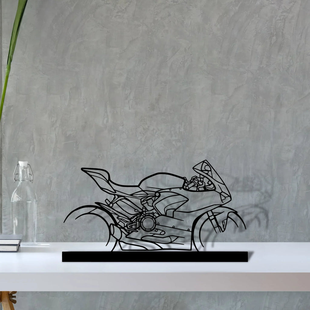 panigale-v2-2021 Silhouette Metal Art Stand - Tinvibe