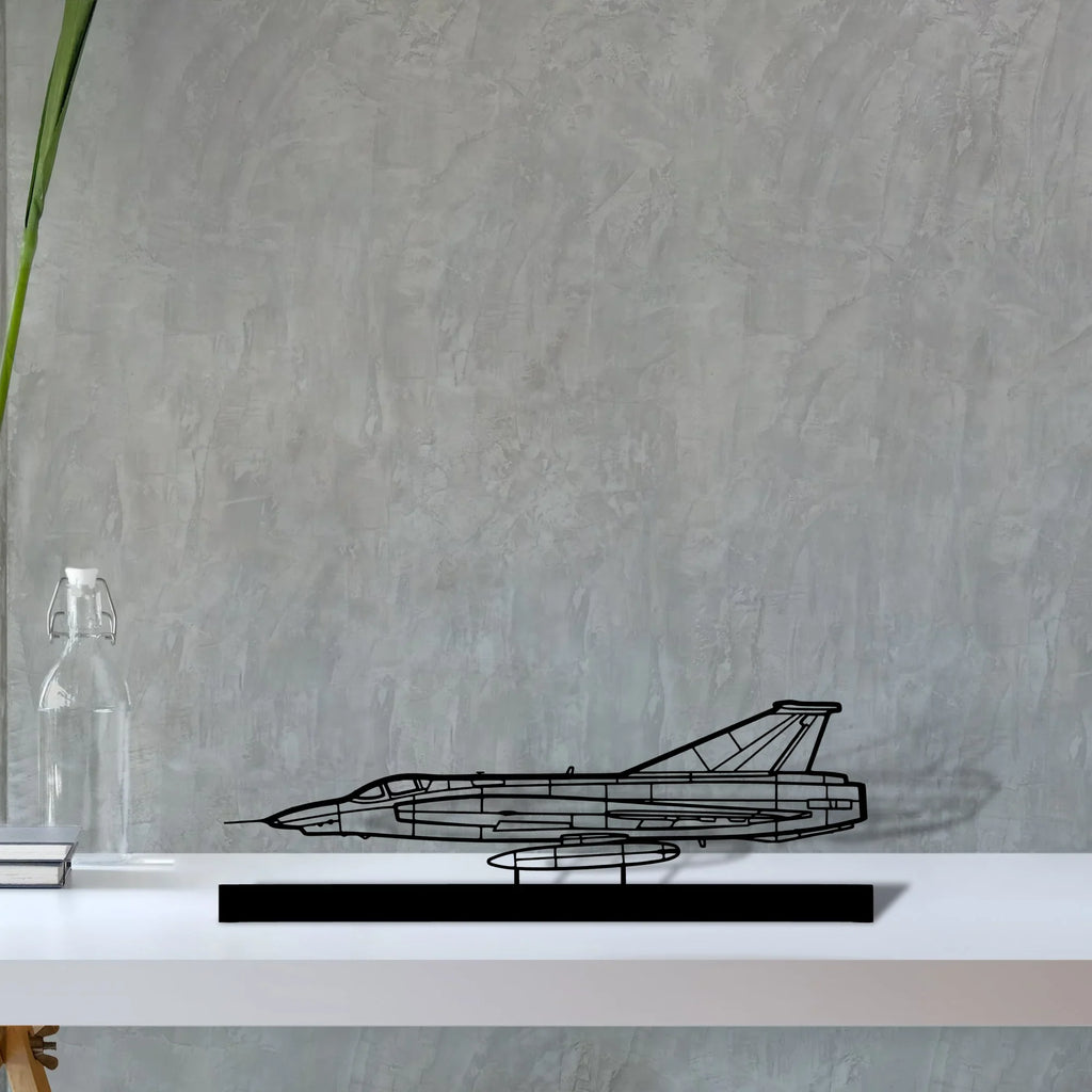 rf-35-draken Silhouette Metal Art Stand - Tinvibe