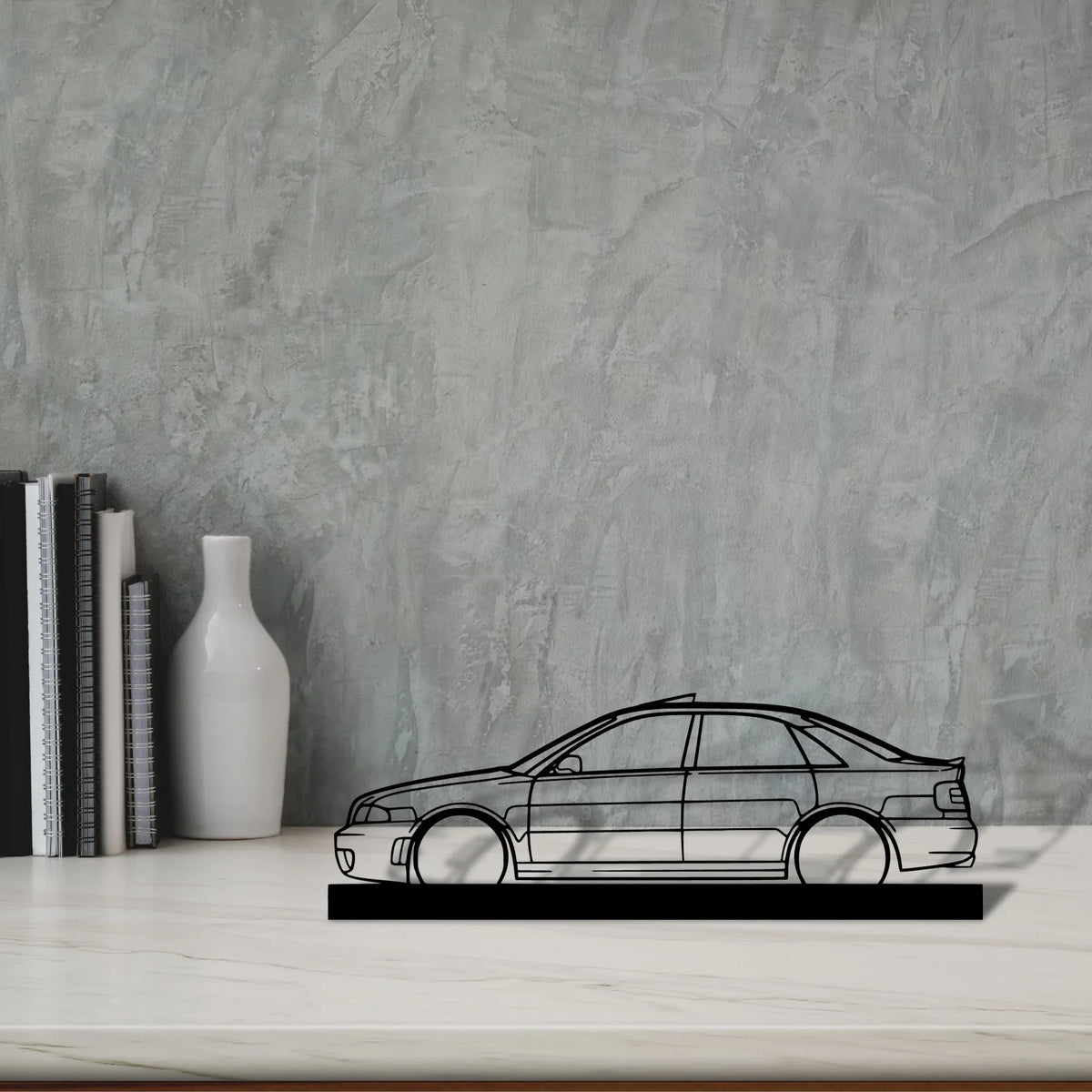 rs4-b5-sedan Silhouette Metal Art Stand - Tinvibe