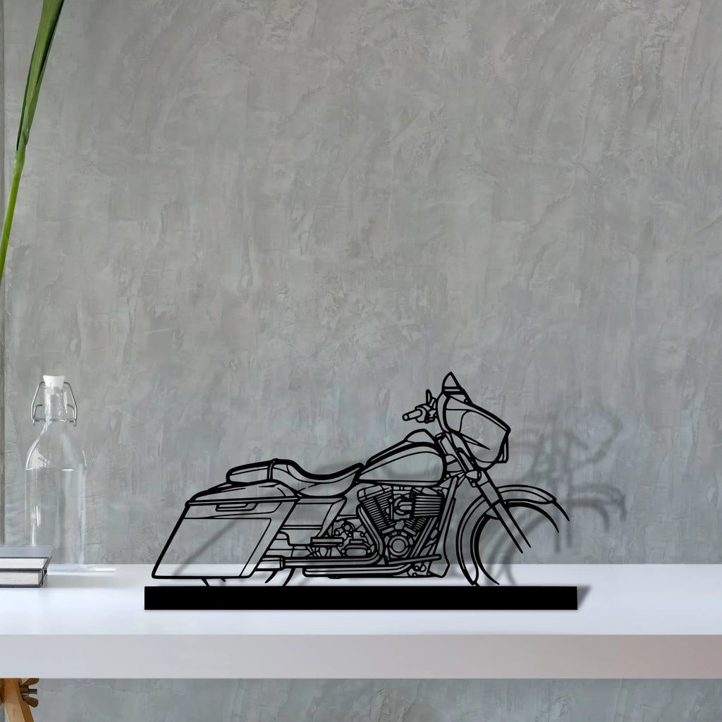 street-glide-2014-2 Silhouette Metal Art Stand - Tinvibe