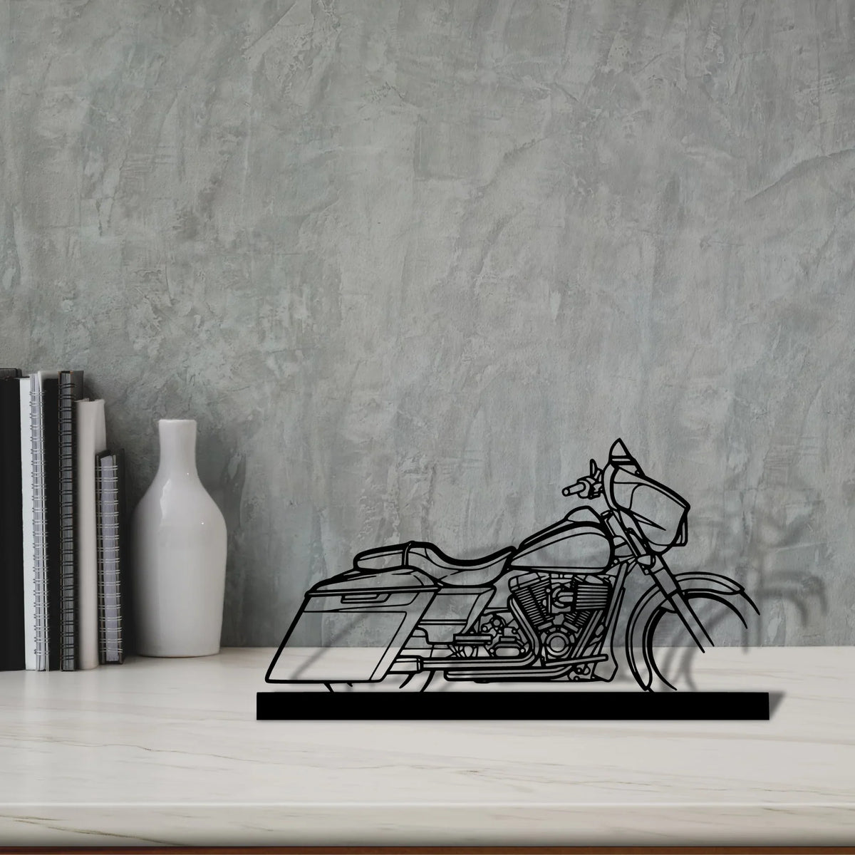 street-glide-2014-2 Silhouette Metal Art Stand - Tinvibe