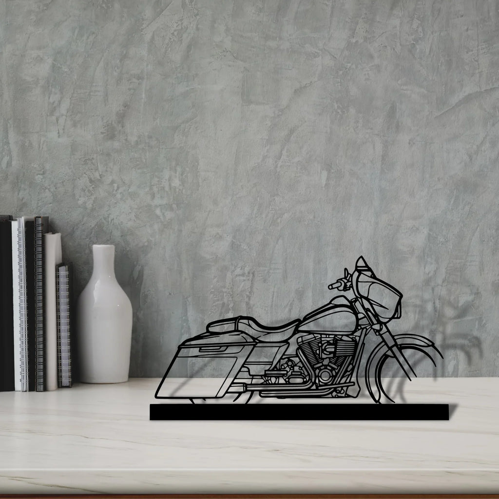 street-glide-2014 Silhouette Metal Art Stand - Tinvibe