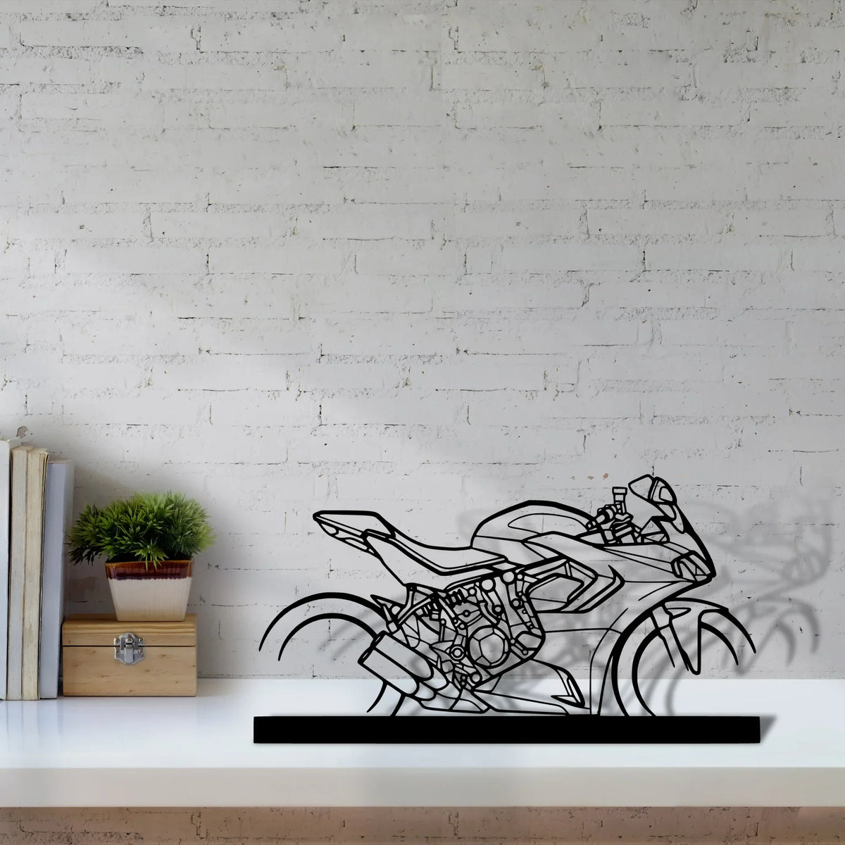 supersport-950s-2022 Silhouette Metal Art Stand - Tinvibe