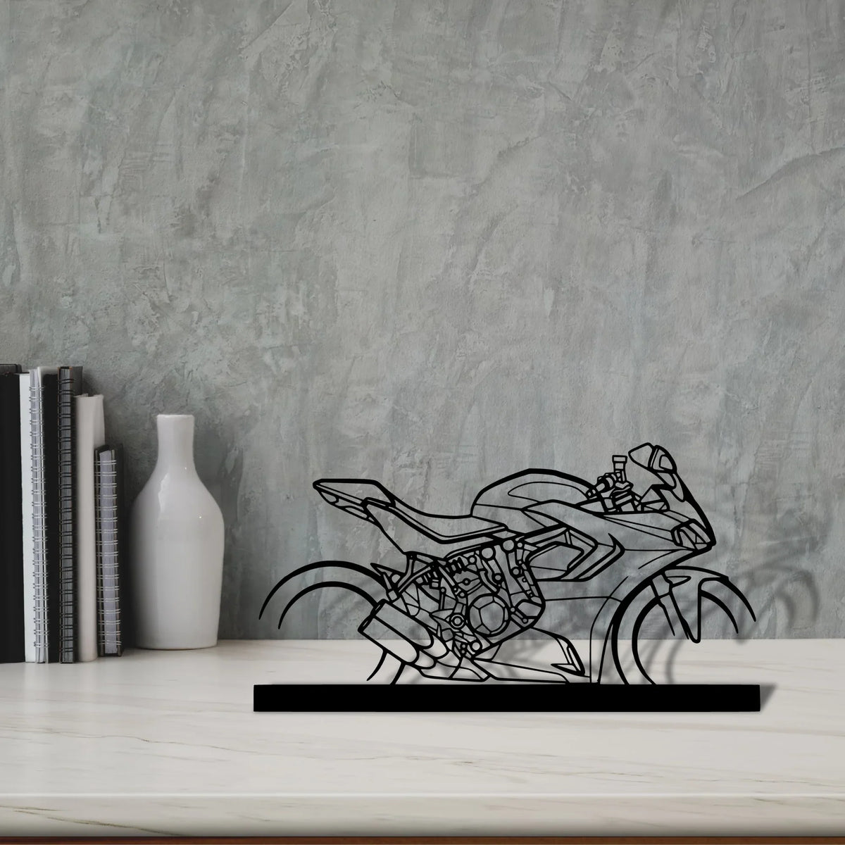supersport-950s-2022 Silhouette Metal Art Stand - Tinvibe