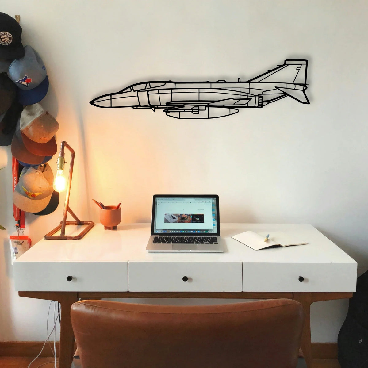 T 34A Mentor Classic Aircraft Silhouette Metal Wall Art - Tinvibe