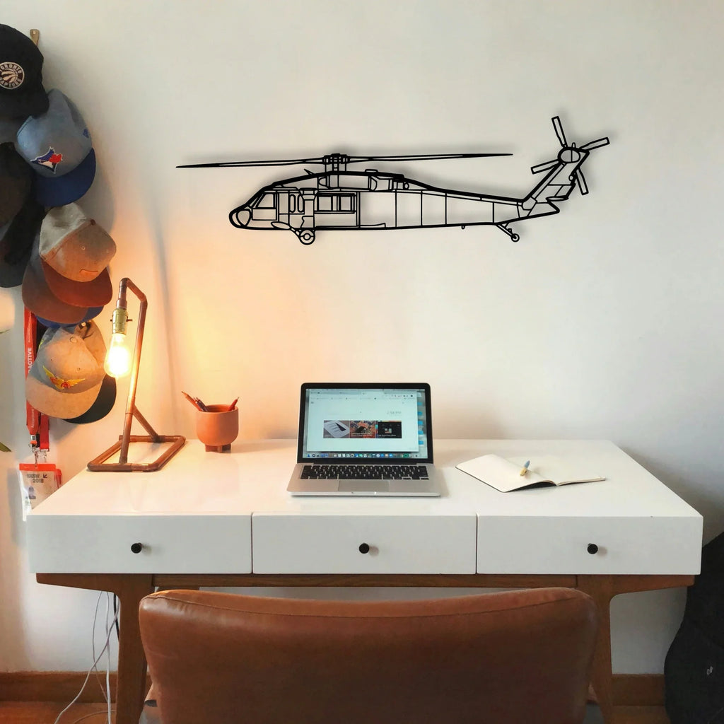 Tbm 3N Classic Aircraft Silhouette Metal Wall Art - Tinvibe