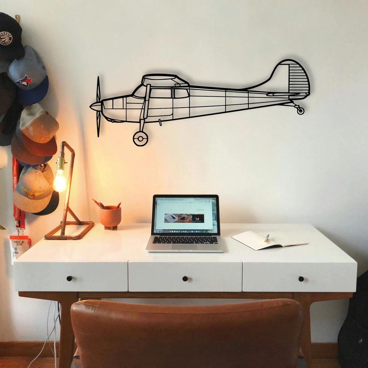 Tempest Classic Aircraft Silhouette Metal Wall Art - Tinvibe