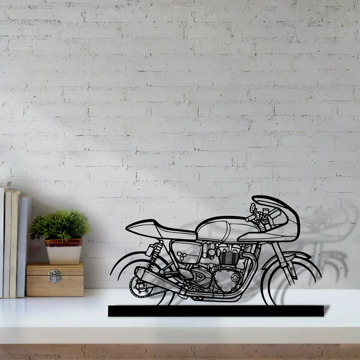 thruxton-tfc Silhouette Metal Art Stand - Tinvibe