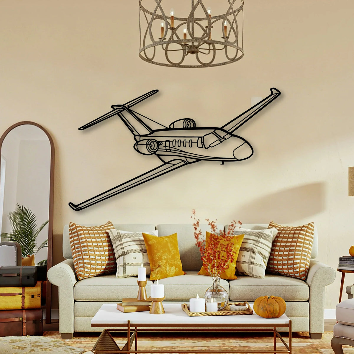 Tornado 5 Classic Aircraft Silhouette Metal Wall Art - Tinvibe