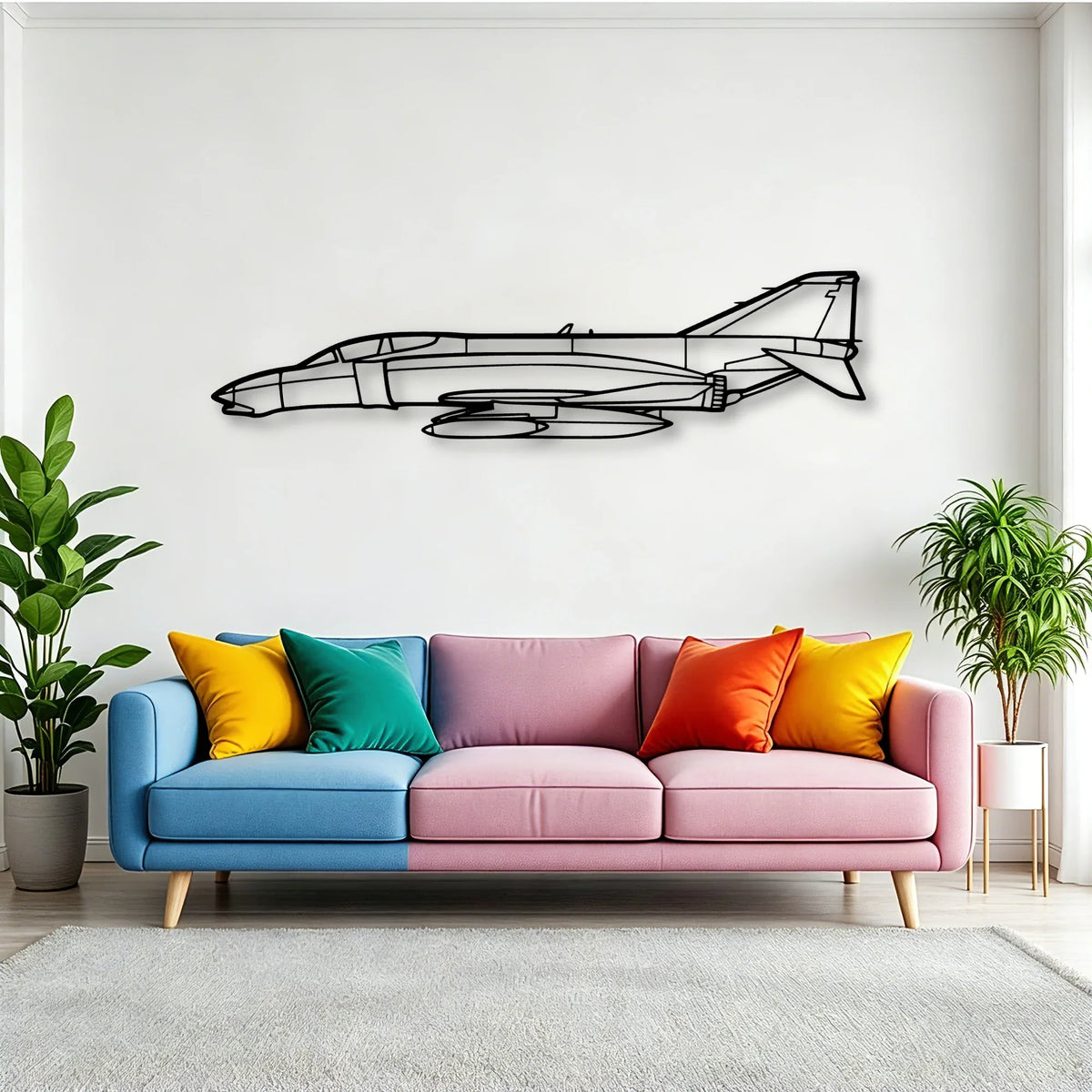 Tornado Classic Aircraft Silhouette Metal Wall Art - Tinvibe