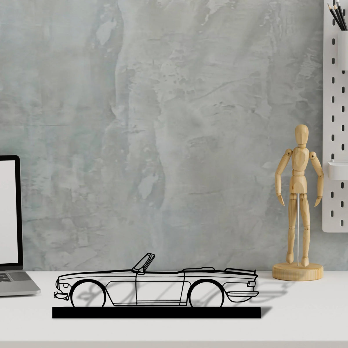 tr6-1974 Silhouette Metal Art Stand - Tinvibe