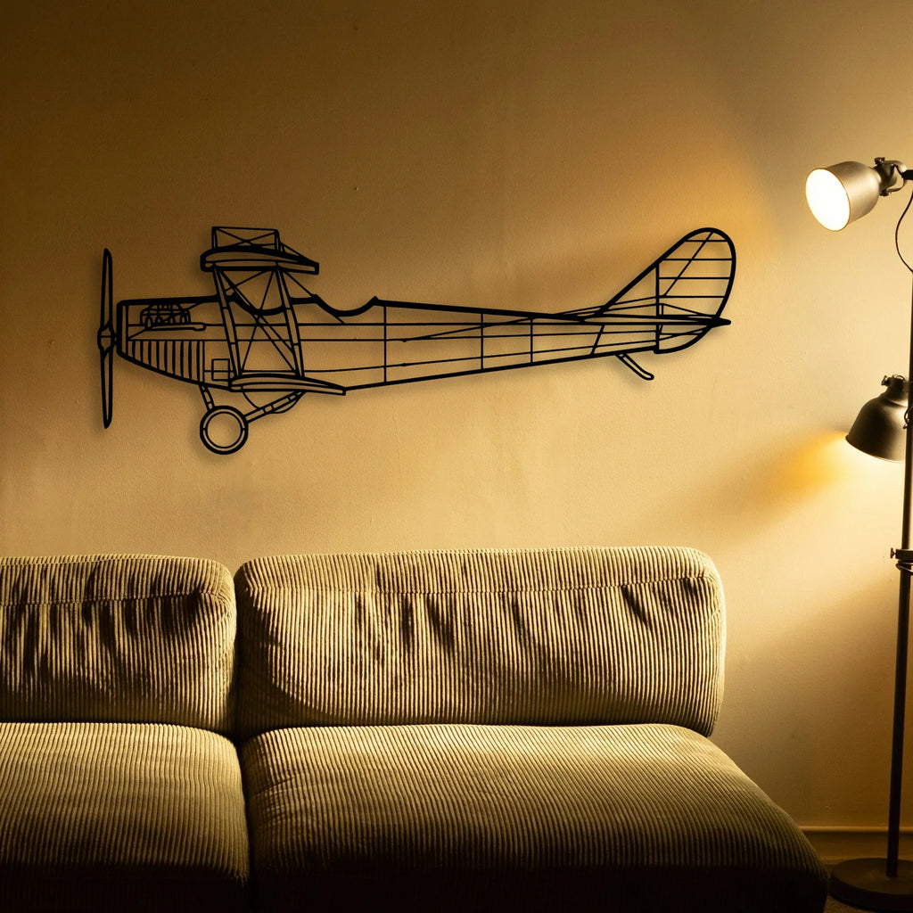 Typhoon Classic Aircraft Silhouette Metal Wall Art - Tinvibe