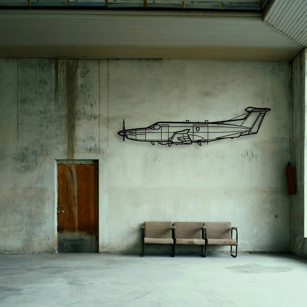 U 28A Draco Classic Aircraft Silhouette Metal Wall Art - Tinvibe