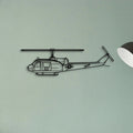 Uh 1 Med Classic Aircraft Silhouette Metal Wall Art - Tinvibe