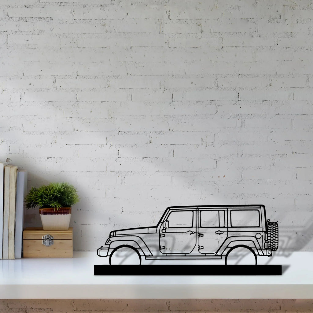 wrangler-2015 Silhouette Metal Art Stand - Tinvibe