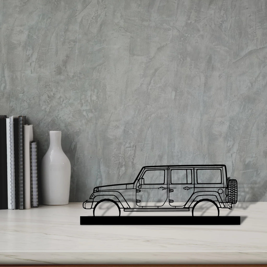wrangler-2015 Silhouette Metal Art Stand - Tinvibe