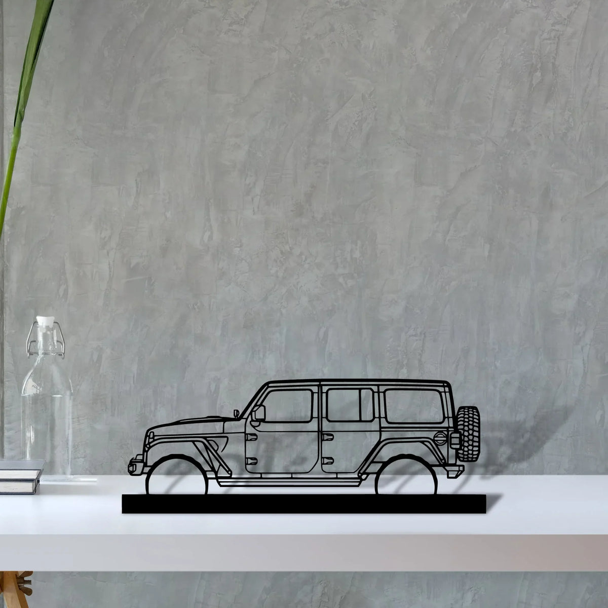 wrangler-2019-2 Silhouette Metal Art Stand - Tinvibe