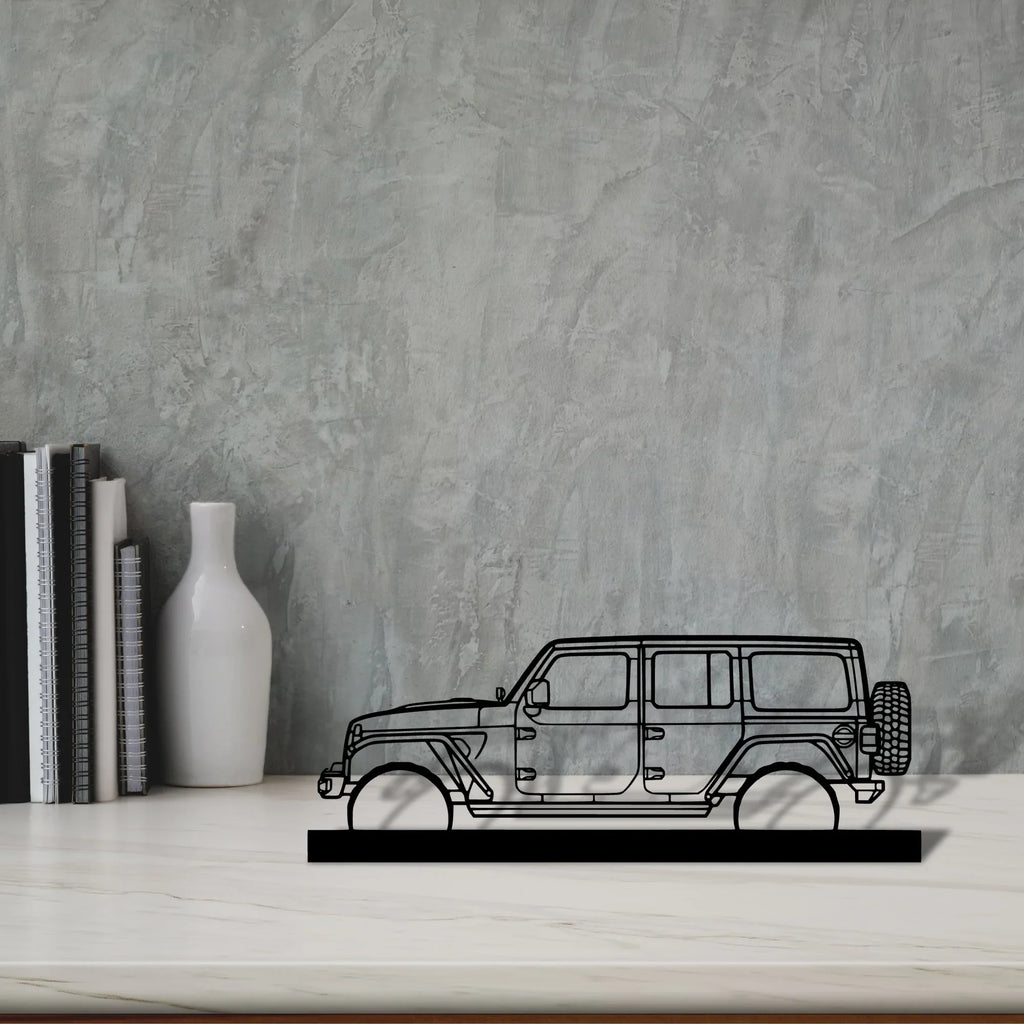wrangler-2019-2 Silhouette Metal Art Stand - Tinvibe