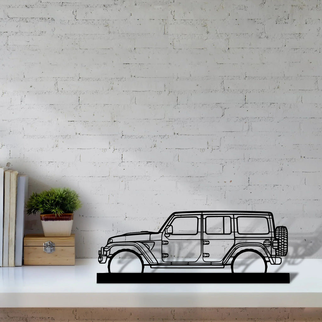 wrangler-392-xr Silhouette Metal Art Stand - Tinvibe