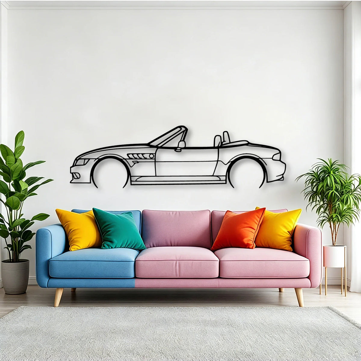 Z3 2 Classic Silhouette Metal Wall Art - Tinvibe